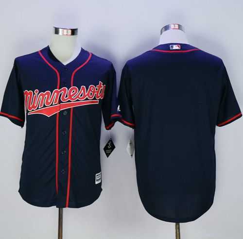 Minnesota Twins Customized Men's Navy Blue New Cool Base Alternate Road Stitched MLB Jersey,We sell and wholesale Minnesota Twins Customized Men's Navy Blue New Cool Base Alternate Road Stitched MLB Jersey on line form chian!